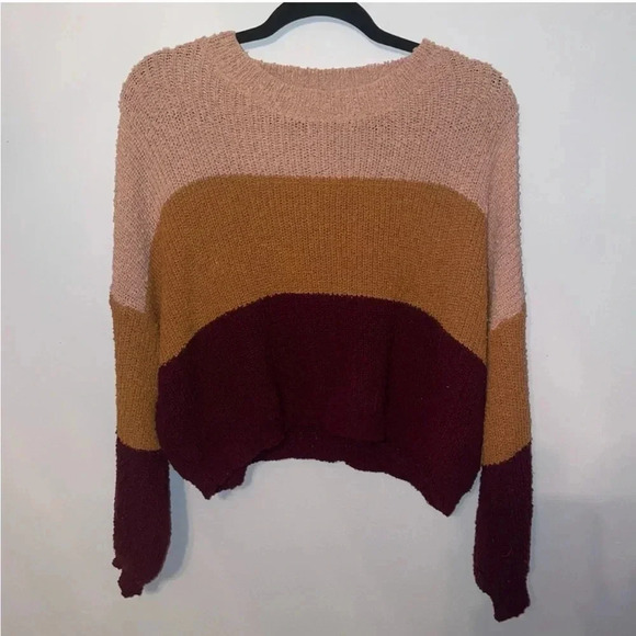 debut Sweaters - Debut color block sweater🔴